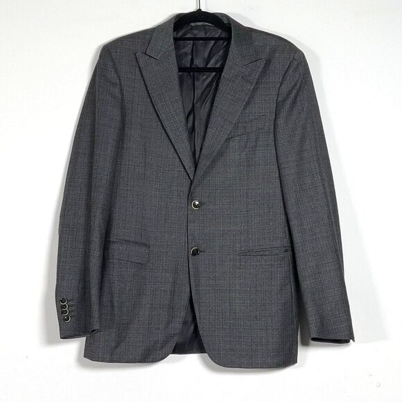 Canali Other - Canali Milano Wool Blazer Mens Sz 52R Gray 2 Button Single Vent